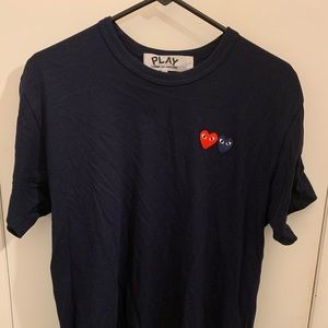 Comme des Garcons Double Heart Tee LARGE